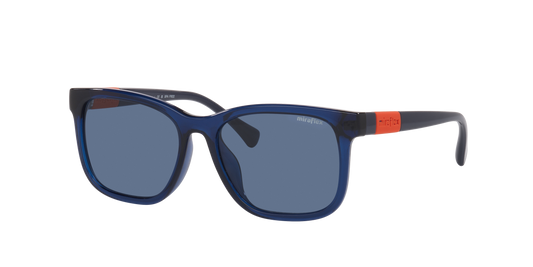Miraflex MF1040 Kids' Sunglasses in N213 Transparent Navy Blue / Dark Blue lens