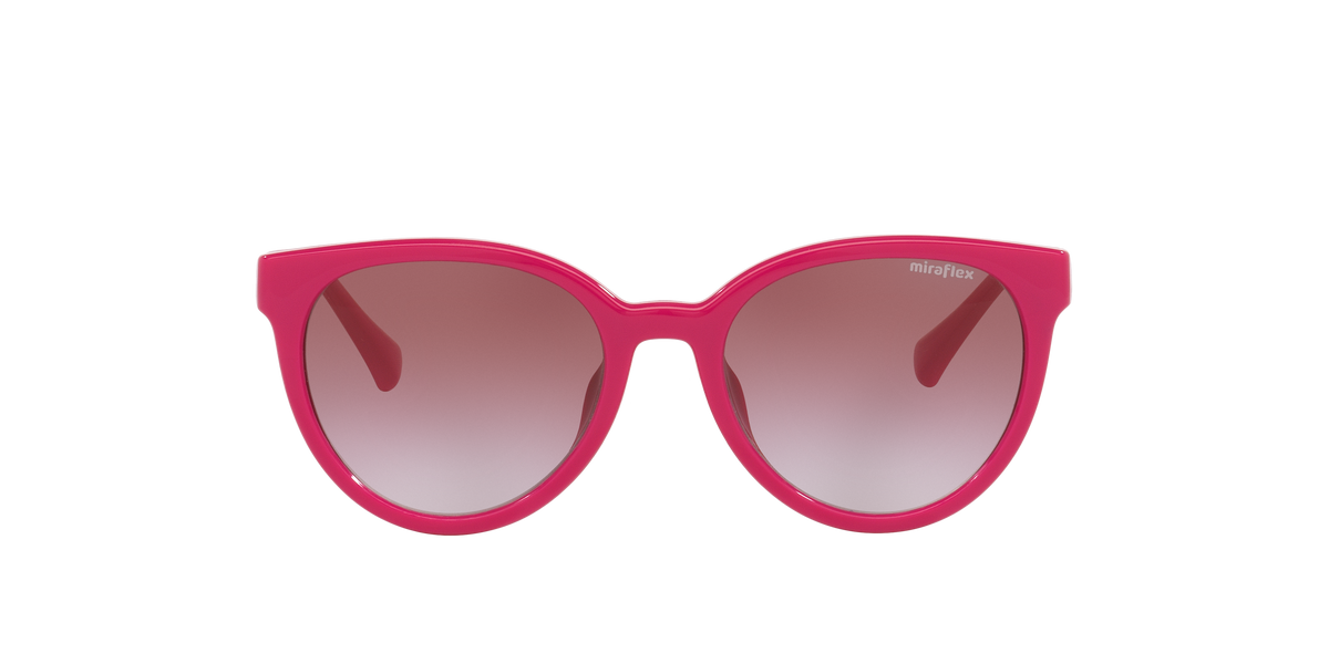 Miraflex MF1041 Kids' Sunglasses in N214 Pink / Clear Gradient Dark Violet lens, front view
