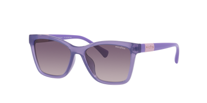 Miraflex MF1042 Kids' Sunglasses in N215 Translucent Purple / Pink Gradient Dark Grey lens