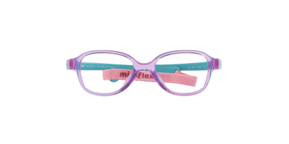 Miraflex MF4031 Kids' Glasses Frame in N232 Translucent Violet, front view