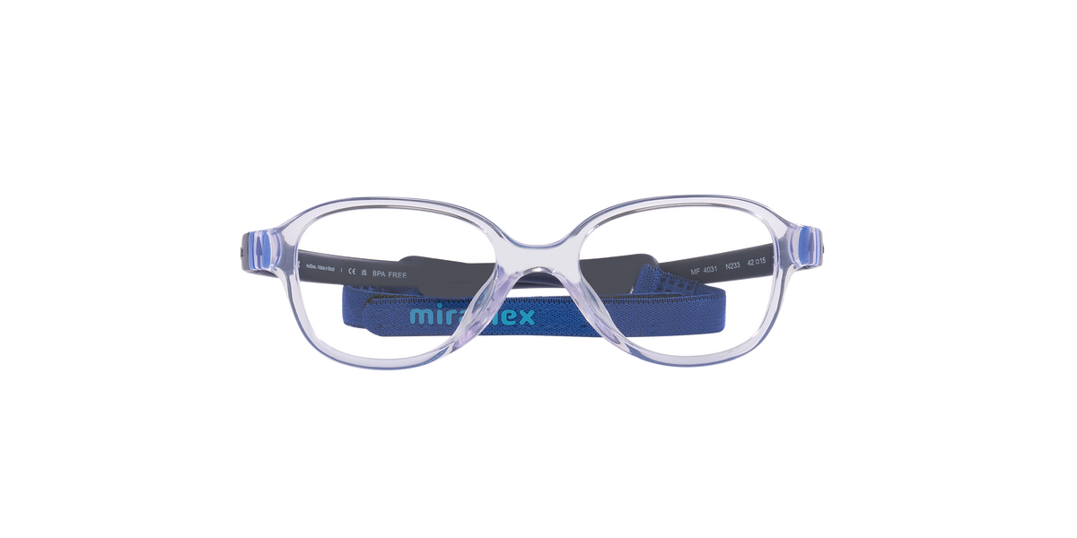 Miraflex MF4031 Kids' Glasses Frame in N233 Crystal, front view