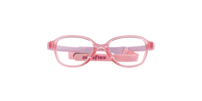 Miraflex MF4031 Kids' Glasses Frame in N234 Translucent Pink, front view