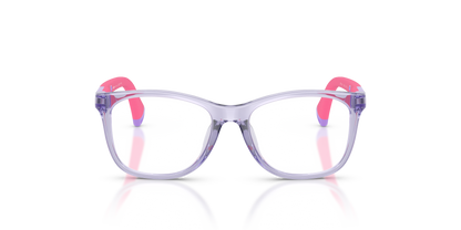 Miraflex MF4044 Kids' Glasses Frame in O807 Translucent Violet, front view