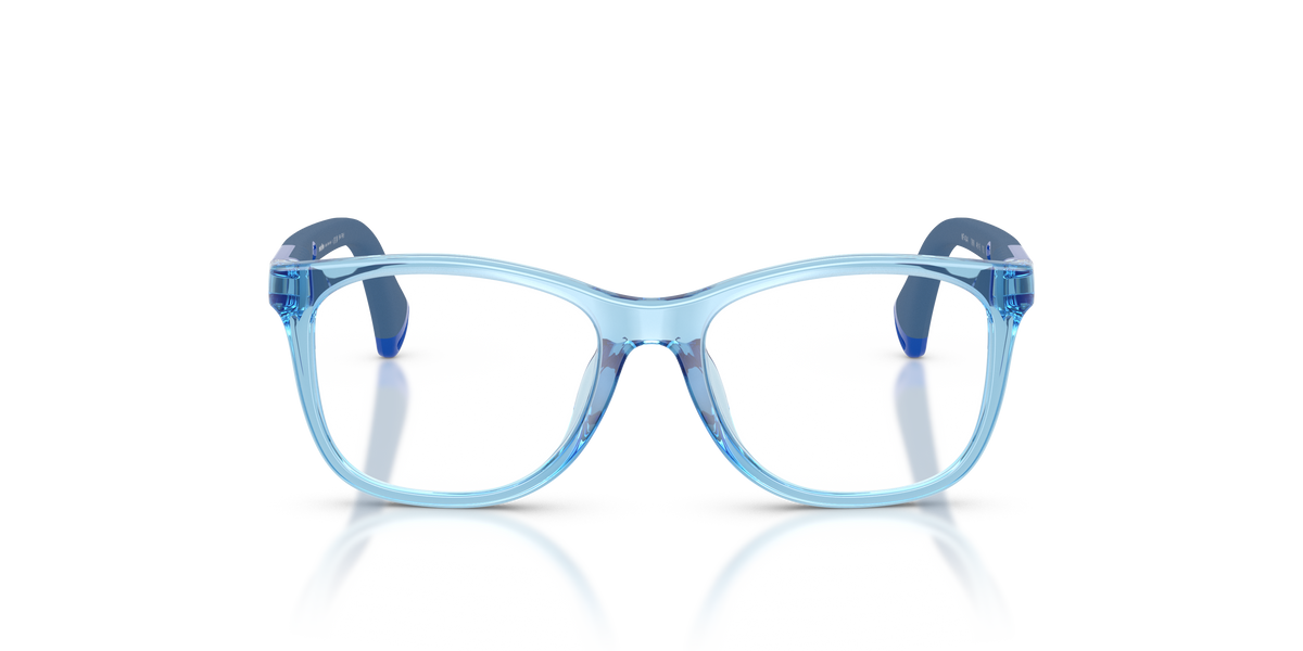 Miraflex MF4044 Kids' Glasses Frame in O808 Translucent Blue, front view