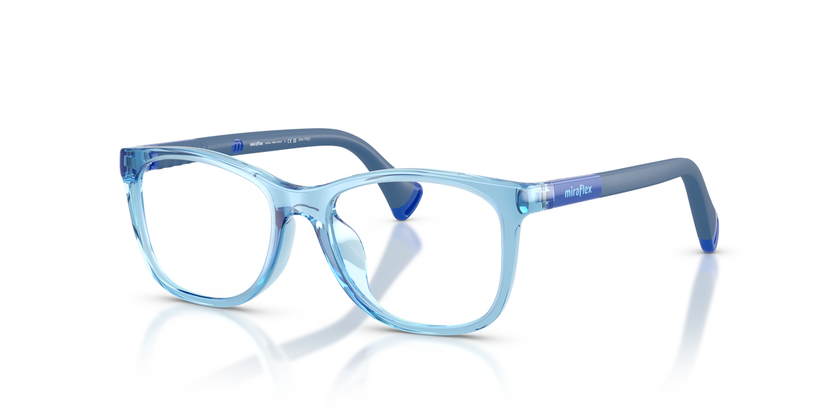 Miraflex MF4044 Kids' Glasses Frame in O808 Translucent Blue