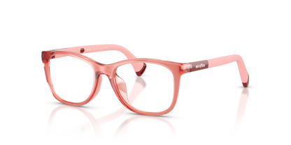 Miraflex MF4044 Kids' Glasses Frame in O809 Translucent Light Coral Orange