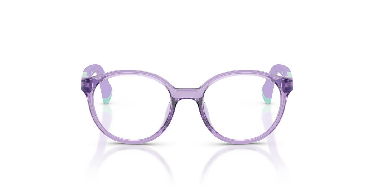 Miraflex MF4045 Kids' Glasses Frame in O811 Translucent Lilac, front view