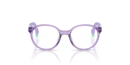 Miraflex MF4045 Kids' Glasses Frame in O811 Translucent Lilac, front view