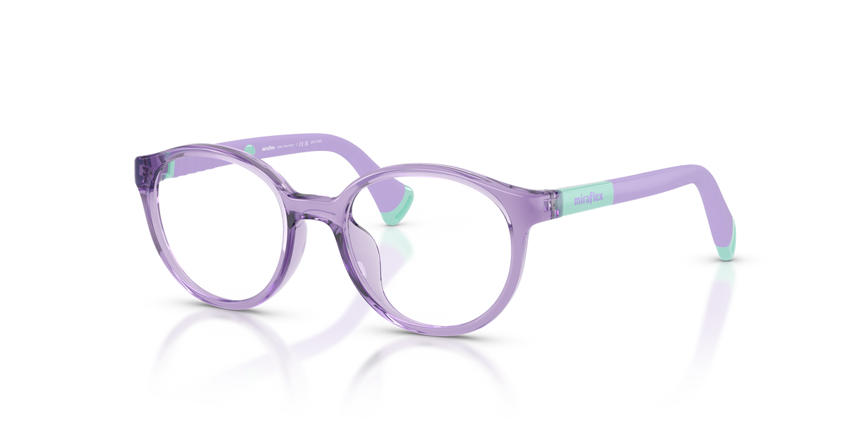 Miraflex MF4045 Kids' Glasses Frame in O811 Translucent Lilac