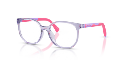 Miraflex MF4046 Kids' Glasses Frame in O815 Translucent Violet