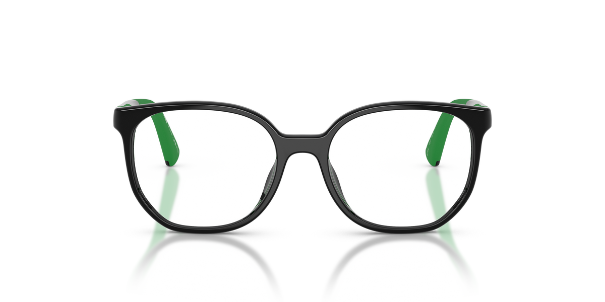 Miraflex MF4046 Kids' Glasses Frame in O817 Full Black, front view