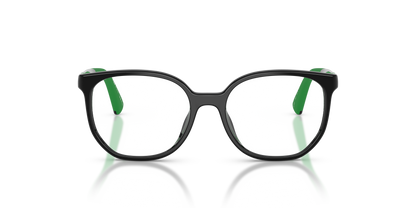 Miraflex MF4046 Kids' Glasses Frame in O817 Full Black, front view