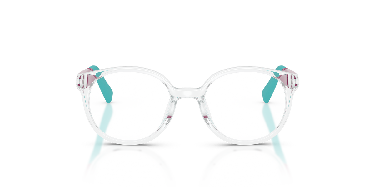 Miraflex MF4048 Kids' Glasses Frame in O822 Crystal, front view