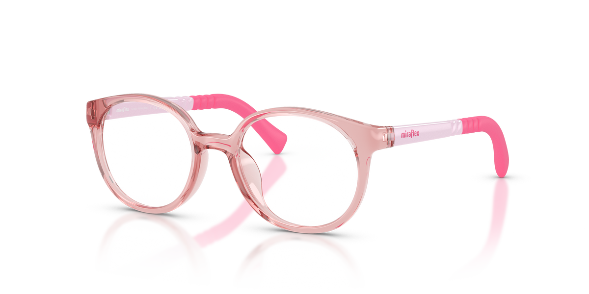 Miraflex MF4048 Kids' Glasses Frame in O823 Translucent Light Pink