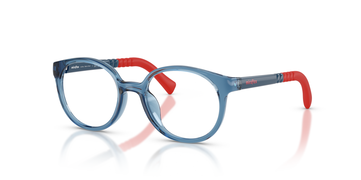 Miraflex MF4048 Kids' Glasses Frame in O825 Translucent Blue