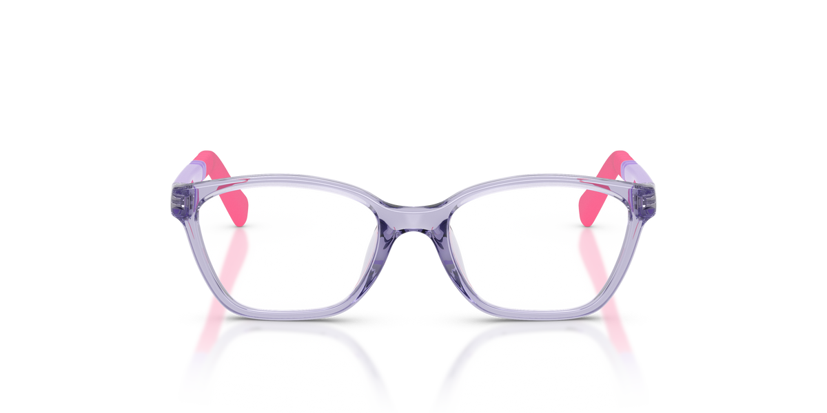 Miraflex MF4049 Kids' Glasses Frame in O827 Translucent Violet, front view