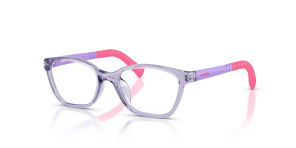 Miraflex MF4049 Kids' Glasses Frame in O827 Translucent Violet
