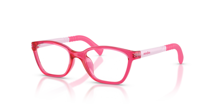 Miraflex MF4049 Kids' Glasses Frame in O828 Translucent Fuxia