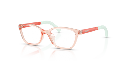 Miraflex MF4049 Kids' Glasses Frame in O829 Translucent Coral