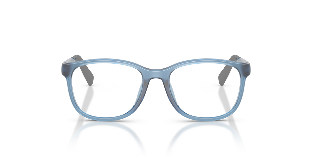 Miraflex MF4050 Kids' Glasses Frame in O833 Translucent Blue, front view
