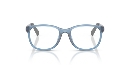 Miraflex MF4050 Kids' Glasses Frame in O833 Translucent Blue, front view