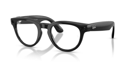 Ray-Ban Meta Headliner (Gen 2) AI smart glasses, shiny black frame, Graphite Green Transitions lenses