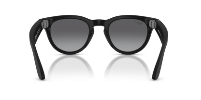 Ray-Ban Meta Headliner (Gen 2) AI smart glasses, matte black frame, Graphite Polarised lenses, view 4