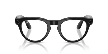 Ray-Ban Meta Headliner (Gen 2) AI smart glasses, shiny black frame, Graphite Green Transitions lenses, view 2