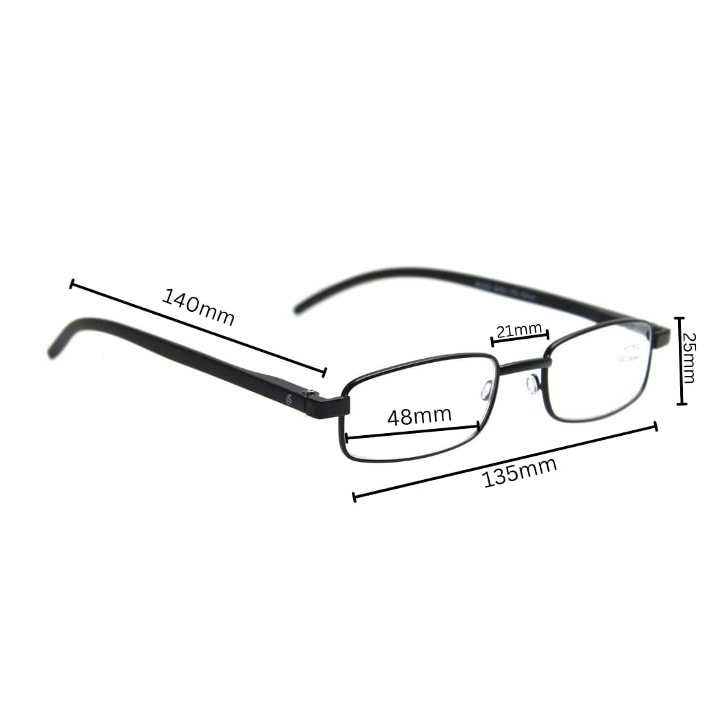 Esperto River Black reading glasses, view 4