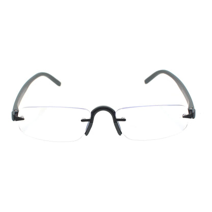 Esperto Jupiter Gray rimless blue cut reading glasses, view 5