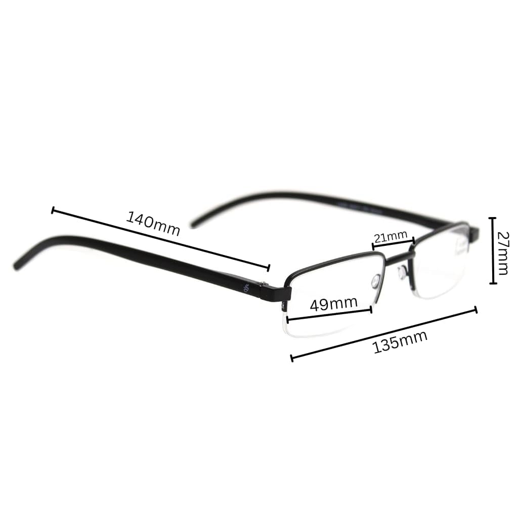 Esperto Lake Full Black reading glasses, view 3