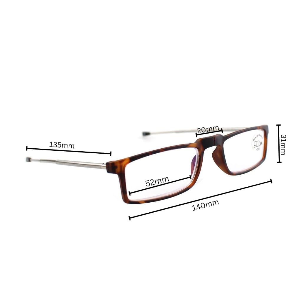 Esperto Earth Brown reading glasses, view 3