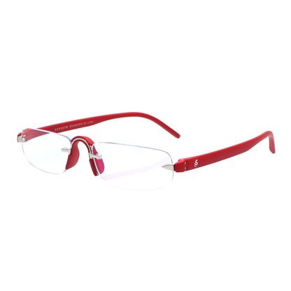 Esperto Jupiter Red rimless blue cut reading glasses, view 2