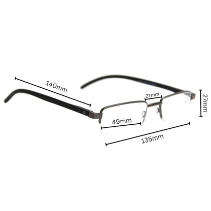 Esperto Lake Metallic Black reading glasses, view 4
