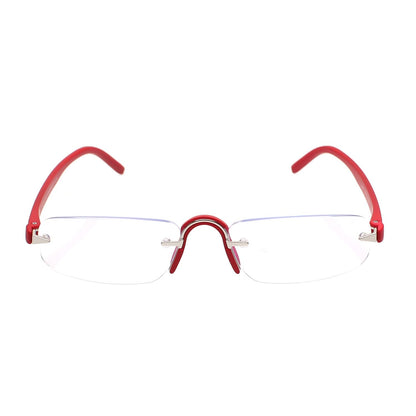 Esperto Jupiter Red rimless blue cut reading glasses, view 3