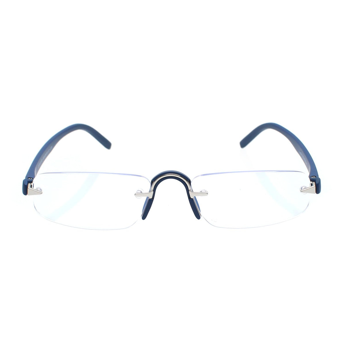 Esperto Jupiter Blue rimless blue cut reading glasses, view 5