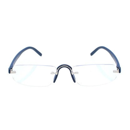 Esperto Jupiter Blue rimless blue cut reading glasses, view 5
