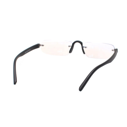 Esperto Jupiter Black rimless blue cut reading glasses, view 9