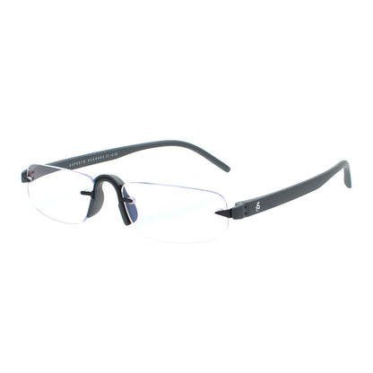 Esperto Jupiter Gray rimless blue cut reading glasses, view 6