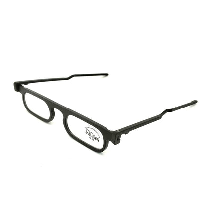 Esperto Move On thin blue cut reading glasses Black, angled view