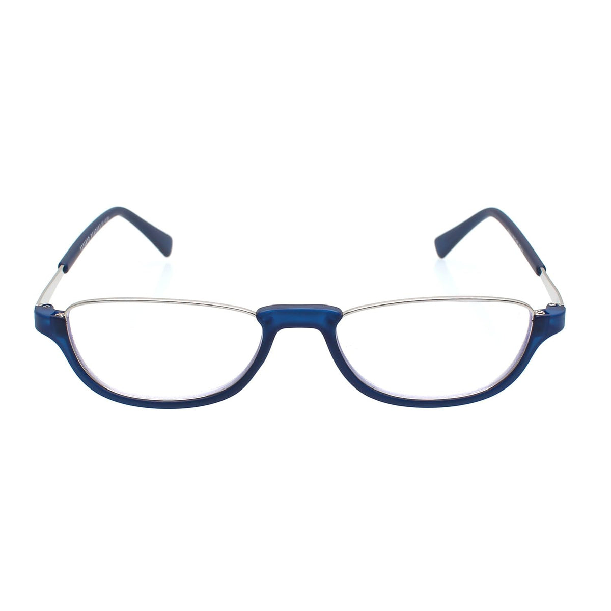 Esperto Saturn Blue blue cut reading glasses, front view