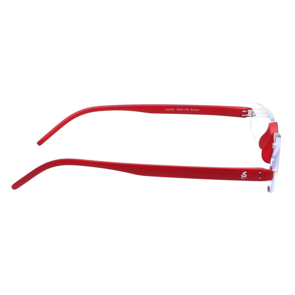 Esperto Jupiter Red rimless blue cut reading glasses, view 5