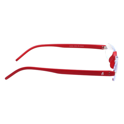 Esperto Jupiter Red rimless blue cut reading glasses, view 5