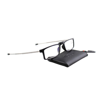 Esperto Earth Black reading glasses with case