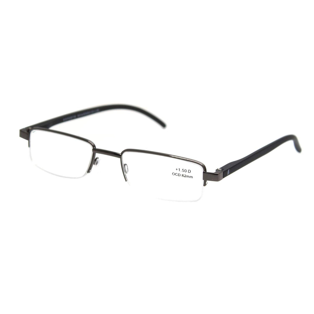 Esperto Lake Metallic Black reading glasses, view 2