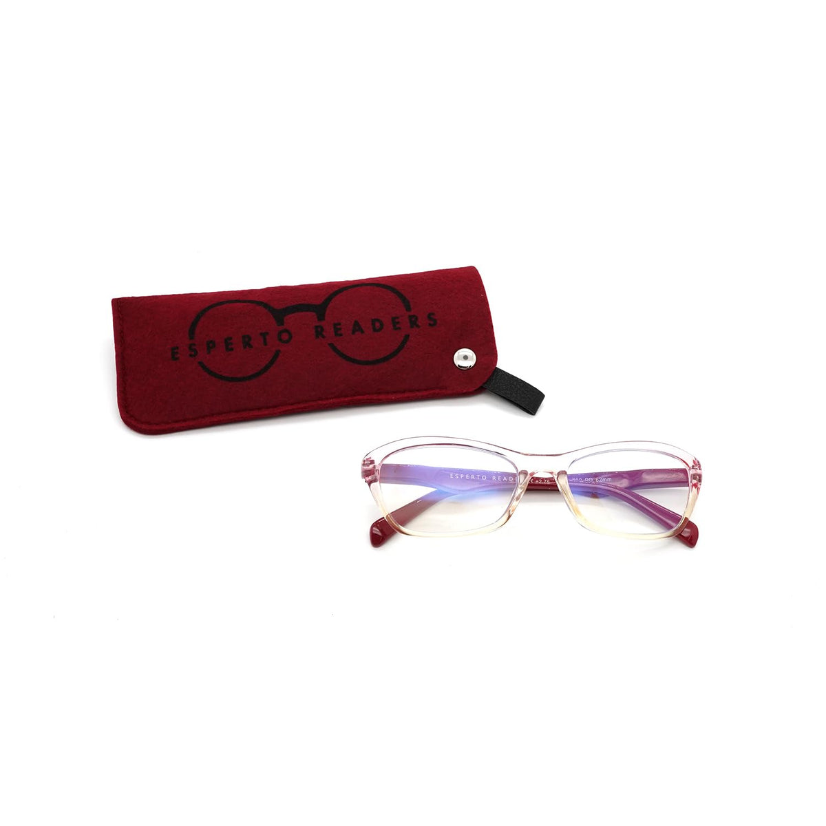 Esperto Birdie Pink reading glasses, view 2