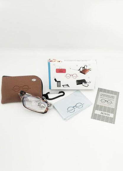 Esperto Earth Brown reading glasses, view 6