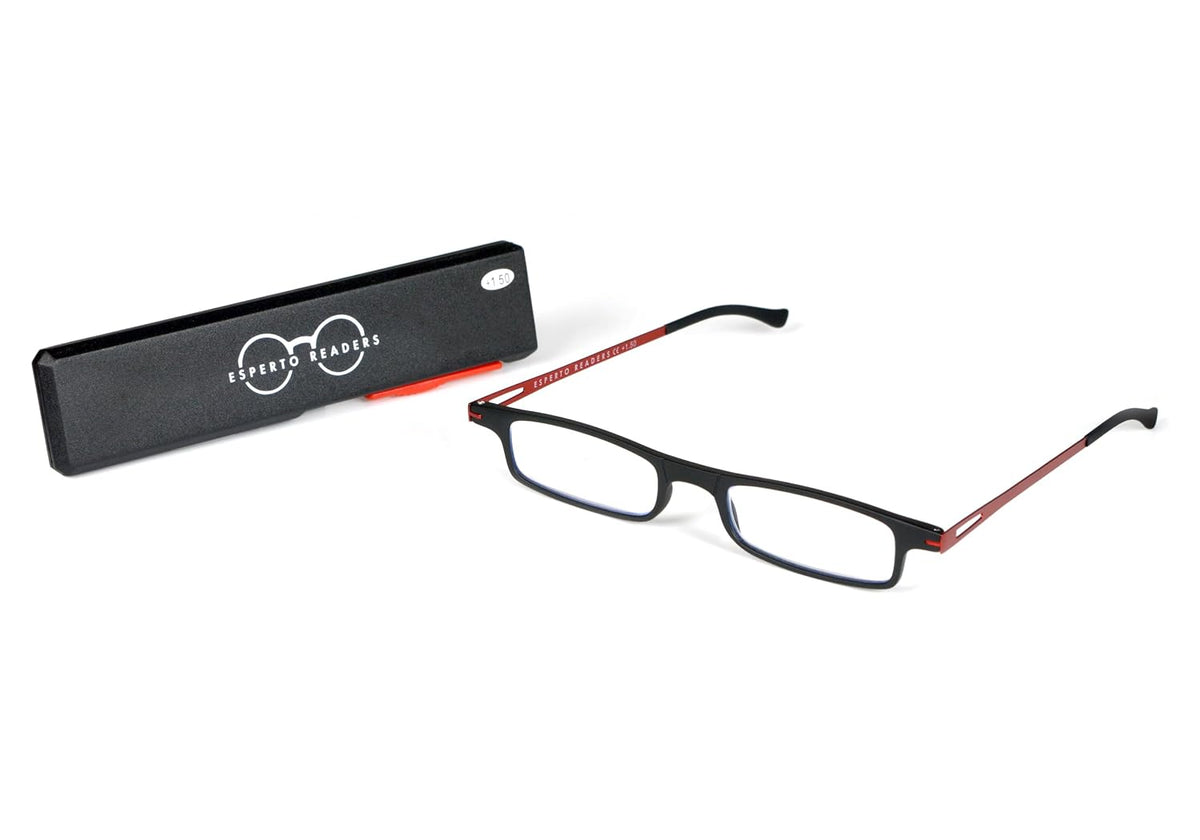 Esperto Flatty Black reading glasses, view 2