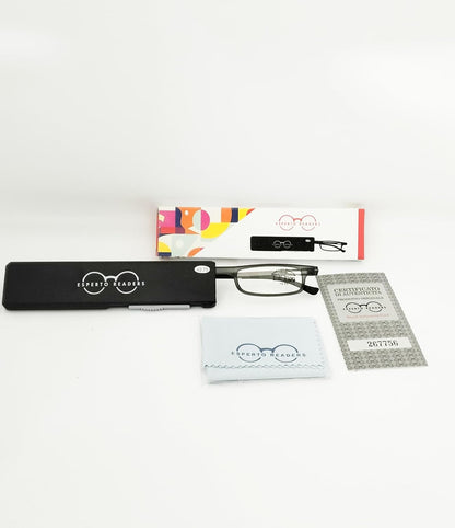 Esperto Flatty Gray reading glasses, view 5