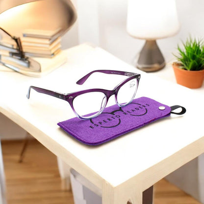 Esperto Catty Purple reading glasses, view 3